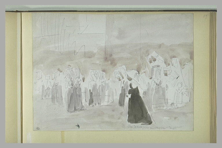 Procession de religieuses marchant vers la gauche_0