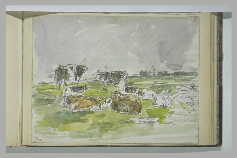 Quelques vaches dans une prairie_0