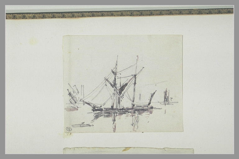 Deux-mâts au mouillage_0