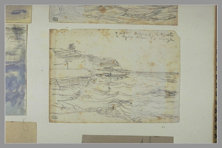 Marée montante ; à gauche, une falaise_0