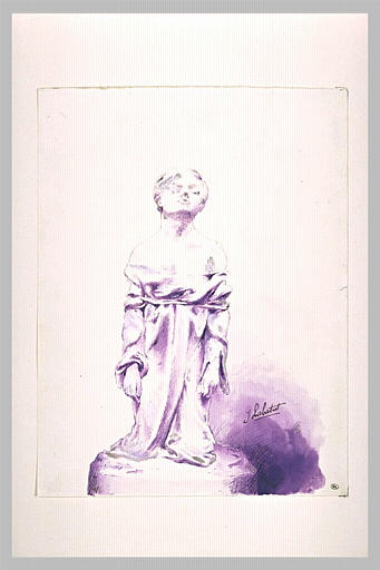 Femme à genoux, vue de face_0