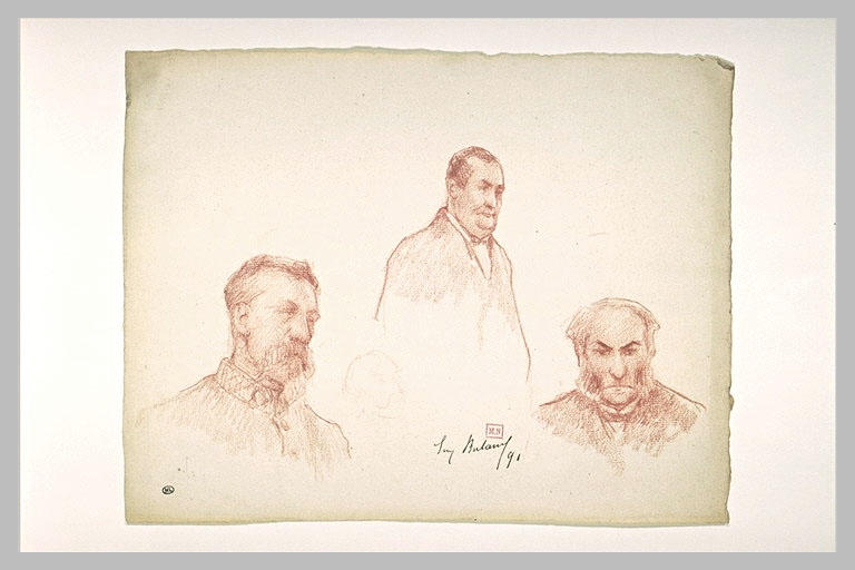 Trois portraits d'hommes_0