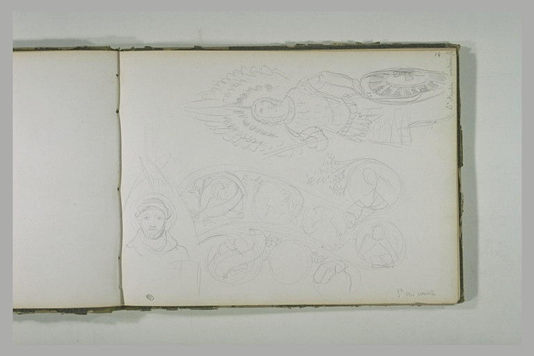 Saint Michel archange et diverses études de saints_0