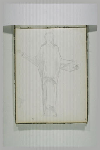 Figure drapée portant une cruche_0