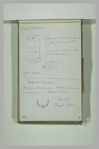 Eléments d'édifices et notes manuscrites_0