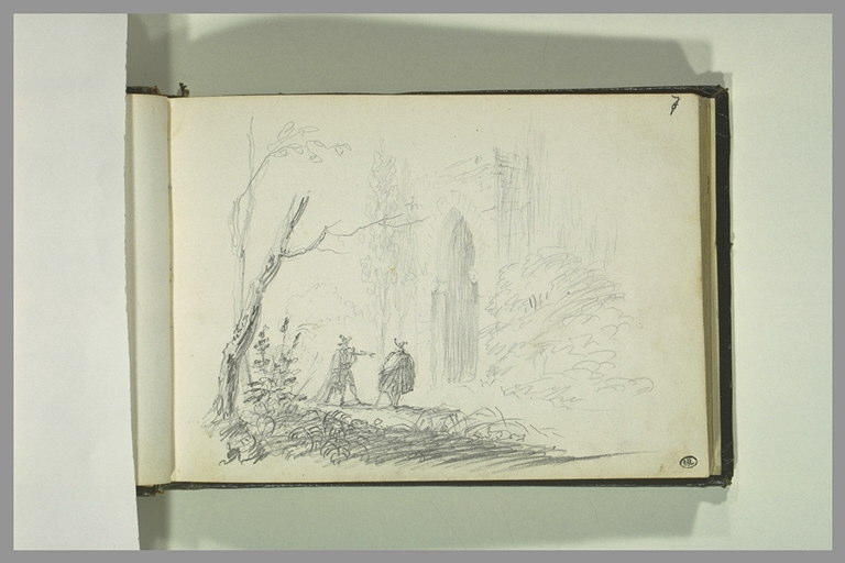Deux personnages dans un paysage_0
