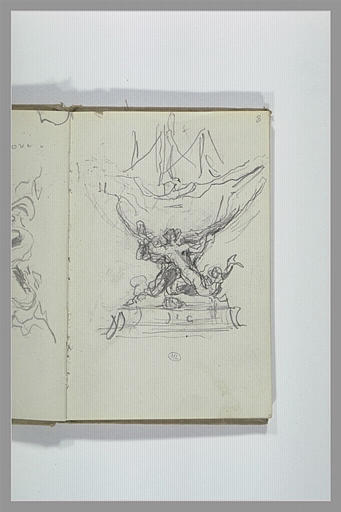 Projet de sculpture avec une sirène portant une nef_0