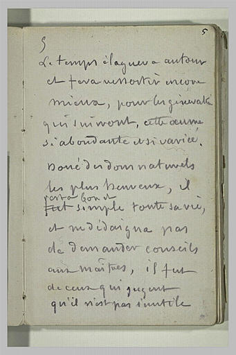 Annotations manuscrites : discours prononcé en l'honneur de Baudry_0