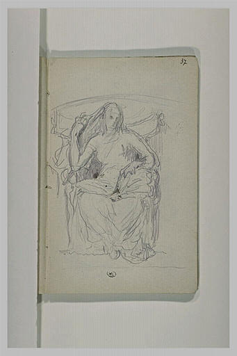 Figure assise de face_0