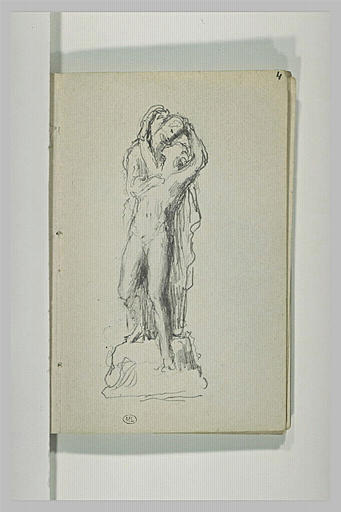 Deux figures enlacées : Héro et Léandre (?)_0