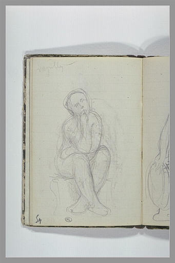 Une figure assise, jambes croisées_0