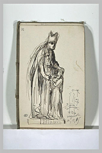 Un prélat donnant la communion à une jeune fille_0