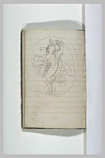 Angelot ou amour dans un médaillon_0