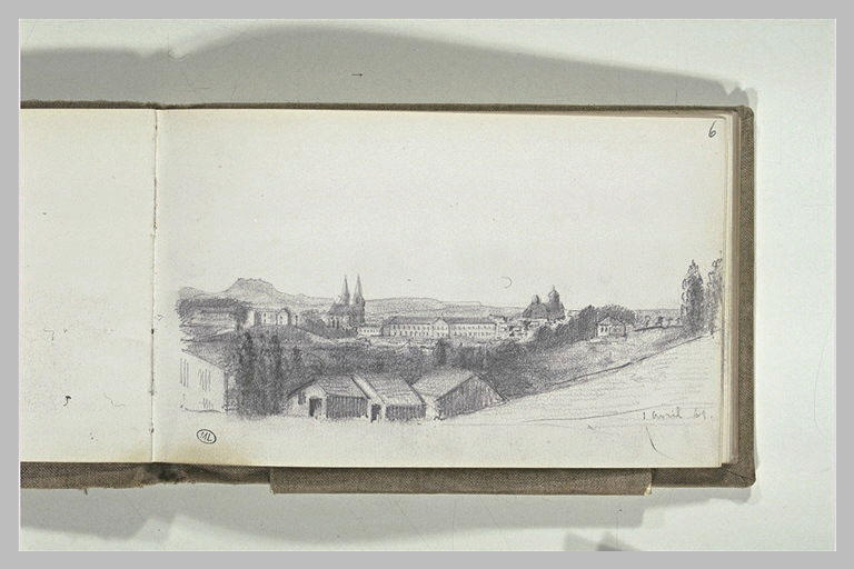 Vue d'une ville dans un paysage_0