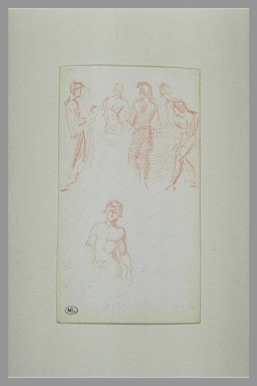 Croquis d'après La Forge de Vulcain de Velasquez_0