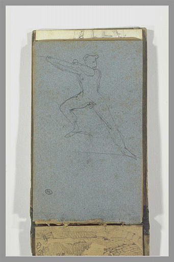 Homme nu, la jambe droite repliée_0