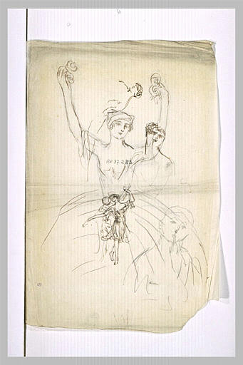 Couple dansant et croquis de têtes_0
