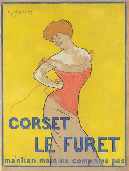 Maquette de l'affiche du Corset le Furet (1901)_0