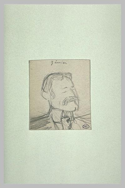 Homme vu en buste, de trois quarts à droite, cheveux séparés par une raie ; Gémier (titre inscrit)_0