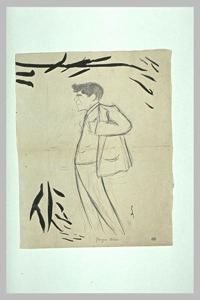 Homme avec lunettes, les mains à hauteur de la poitrine ; Georges Berr (titre inscrit)_0