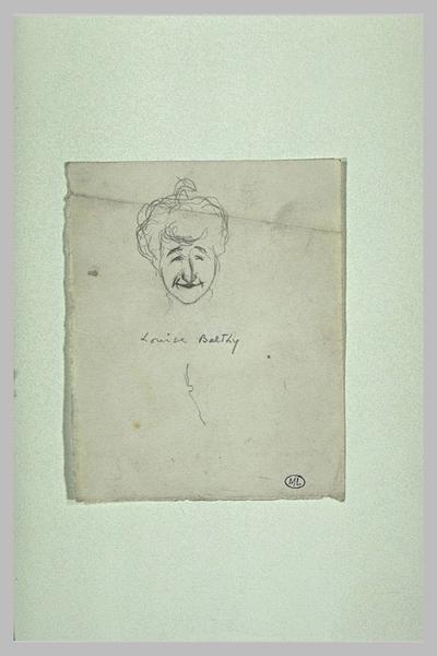 Tête de femme, de face, souriant ; Louise Balthy (titre inscrit)_0