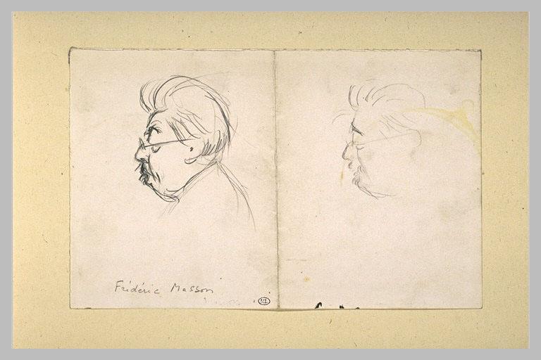 Deux profils de Frédéric Masson_0