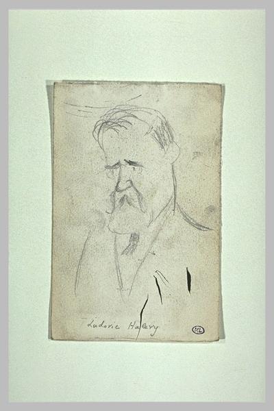 Ludovic Halévy en buste, de trois quarts gauche, moustache tombante et barbe_0
