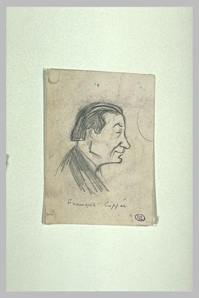 Homme vu en buste, de profil à droite : François Coppée_0