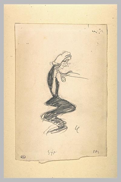 Caricature d'une femme coiffée d'un petit chapeau ; Gyp (titre inscrit)_0