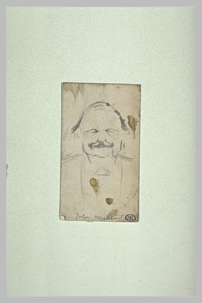 Homme vu en buste, de face, avec moustache : Jules Massenet_0