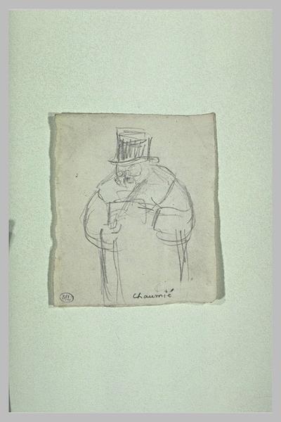 Homme vu à mi-jambes, de trois quarts à gauche : Joseph Chaumié_0
