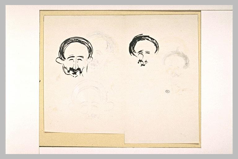 Deux caricatures du visage de Robert de Montesquiou_0