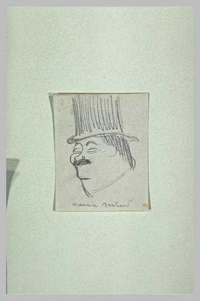 Maurice Bertrand aux joues très rondes, de trois quarts à gauche_0