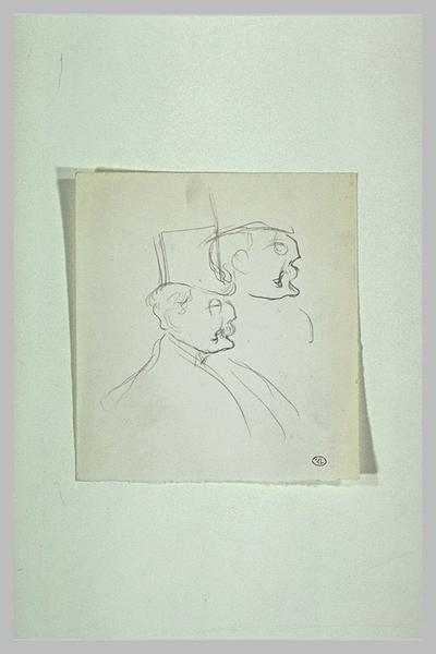 Baron du Theil du Havelt en buste, de trois quarts à droite ; reprise de tête_0