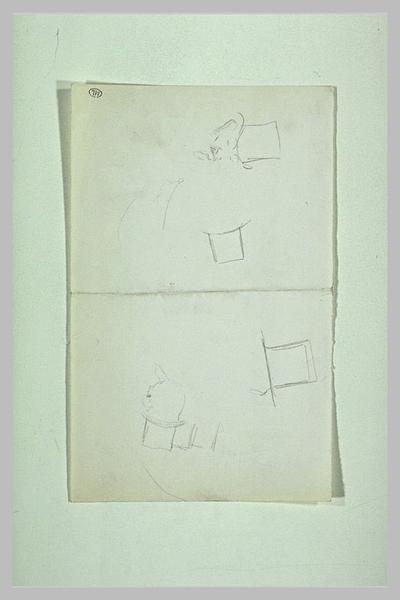 Cinq croquis de chapeaux haut-de-forme_0