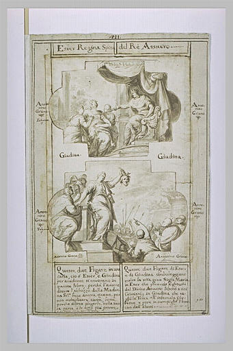 Evanouissement d'Esther ; Judith montrant la tête d'Holopherne_1