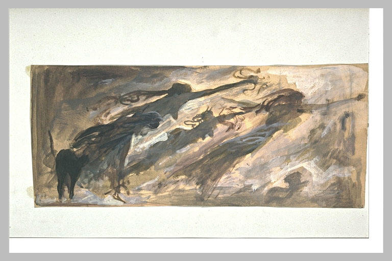 Projet d'illustration pour Macbeth : entrée des sorcières_0