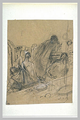 Projet d'illustration pour Macbeth : apparition du spectre à Macbeth_0