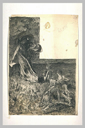 Projet d'illustration pour Macbeth : Hécate et les trois sorcières_0