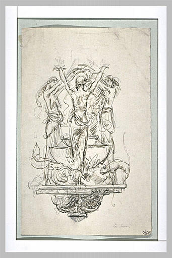 Projet d'illustration pour Macbeth : sorcières dansant autour du chaudron_0