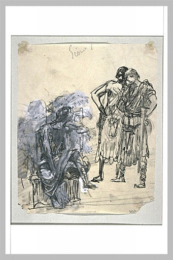 Projet d'illustration pour Macbeth : Macbeth apprend la mort de sa femme_0