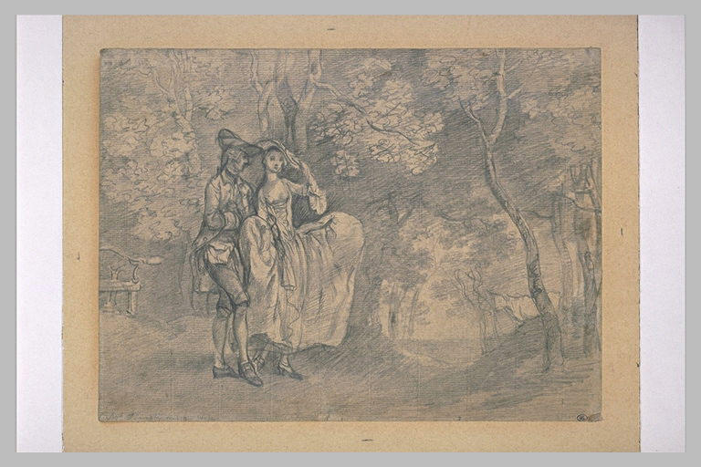 Portrait présumé de l'artiste et de sa femme, dans un paysage_0