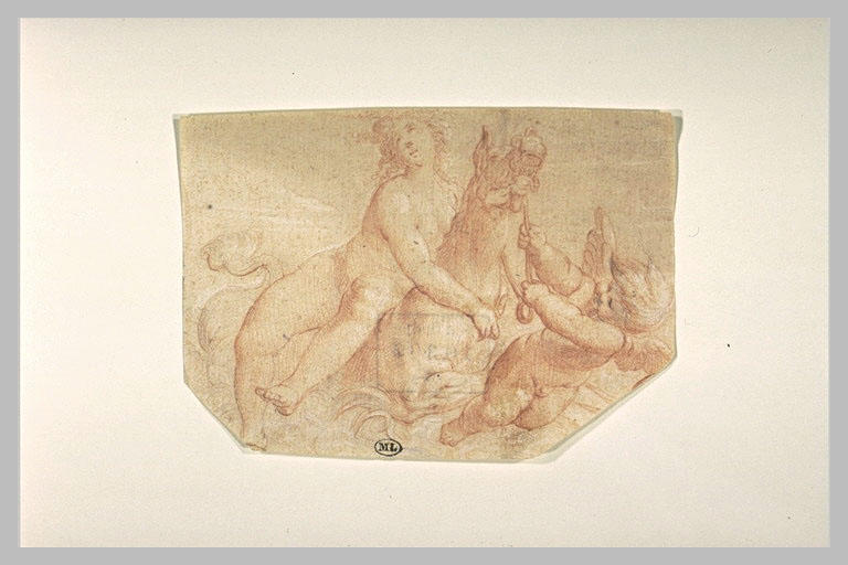 Vénus sur un cheval marin que l'Amour conduit par la bride_0