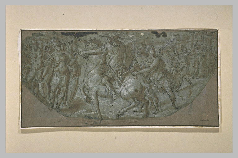 Cavalier en armure dirigeant ses troupes_0