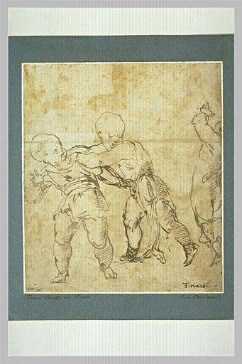 Trois enfants se battant_0