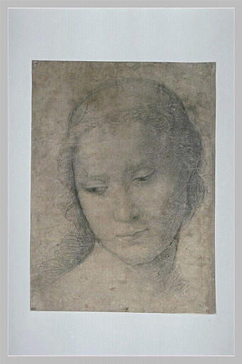 La tête de la Vierge, les yeux baissés_0
