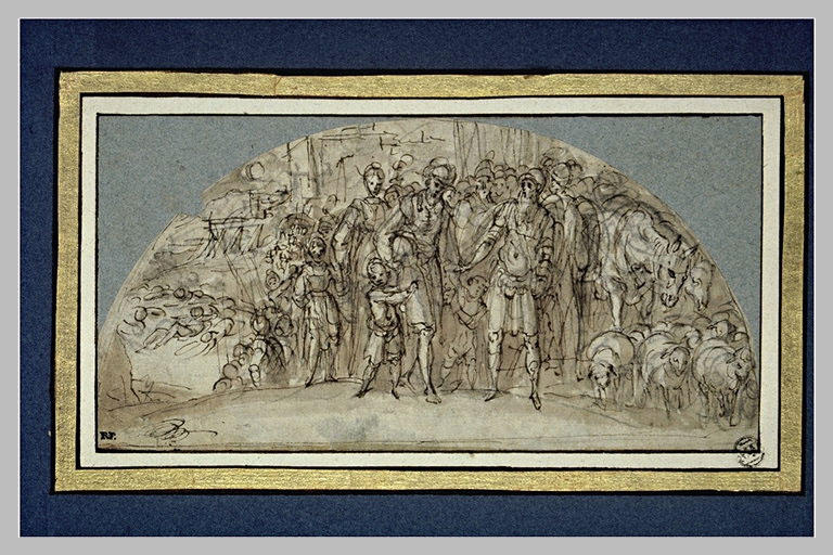 Abraham ramène Loth délivré, avec sa femme, ses enfants, son troupeau_0
