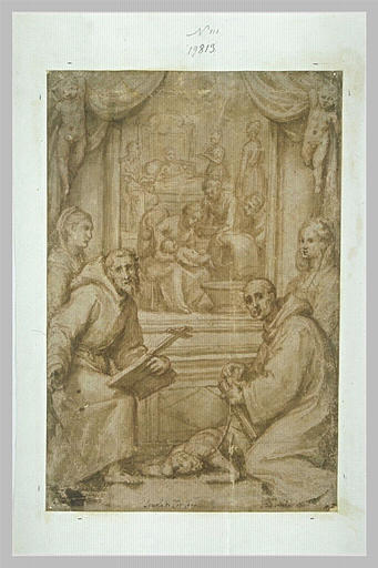 Naissance de la Vierge et quatre saints_0