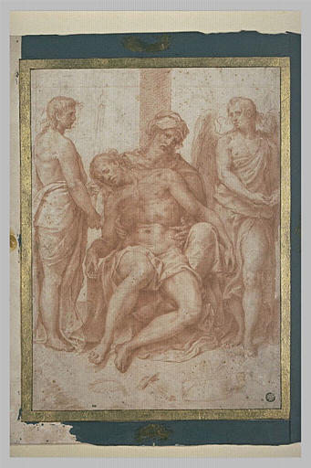 Le Christ mort assis sur les genoux de Joseph d'Arimathie_0