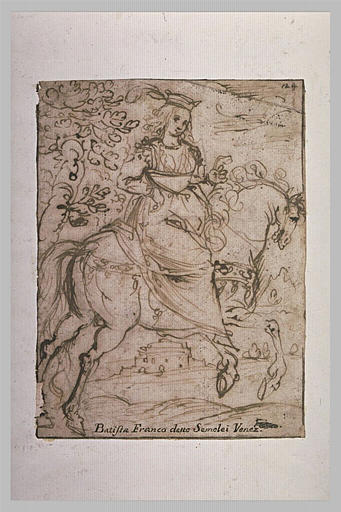 Cavalière au galop, regardant le spectateur_0